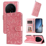 Custodia per telefono in pelle di girasole goffrata, For Honor X6d 5G / Play 60A 5G, For Honor X8d 4G, For Honor 500 / 500 Pro Global 155.8mm, For Honor Magic8 Pro