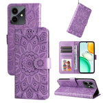 Custodia per telefono in pelle di girasole goffrata, For Honor Magic8, For Honor 400 Smart 5G / X7d 4G / Play 10T 5G, For Honor Play10 4G, For Honor Play 70 Plus