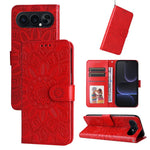 Custodia per telefono in pelle di girasole goffrata, For Honor X6d 5G / Play 60A 5G, For Honor X8d 4G, For Honor 500 / 500 Pro Global 155.8mm, For Honor Magic8 Pro