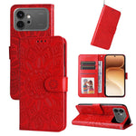 Custodia per telefono in pelle di girasole goffrata, For Honor 600 Smart 5G, For Honor Play 80 Plus 5G, For Honor 600 Global / 600 Pro Global, For Honor 600 Lite Global