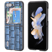 Custodia in vera pelle Mahjong per Samsung Galaxy Z Flip5