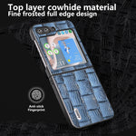 Custodia in vera pelle Mahjong per Samsung Galaxy Z Flip5