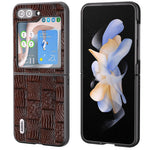 Custodia in vera pelle Mahjong per Samsung Galaxy Z Flip5