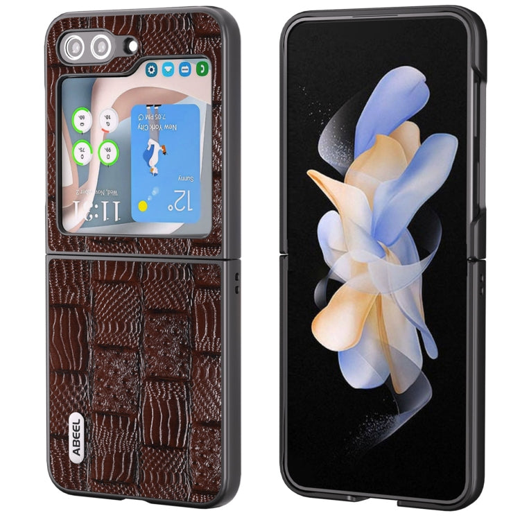 Custodia in vera pelle Mahjong per Samsung Galaxy Z Flip5
