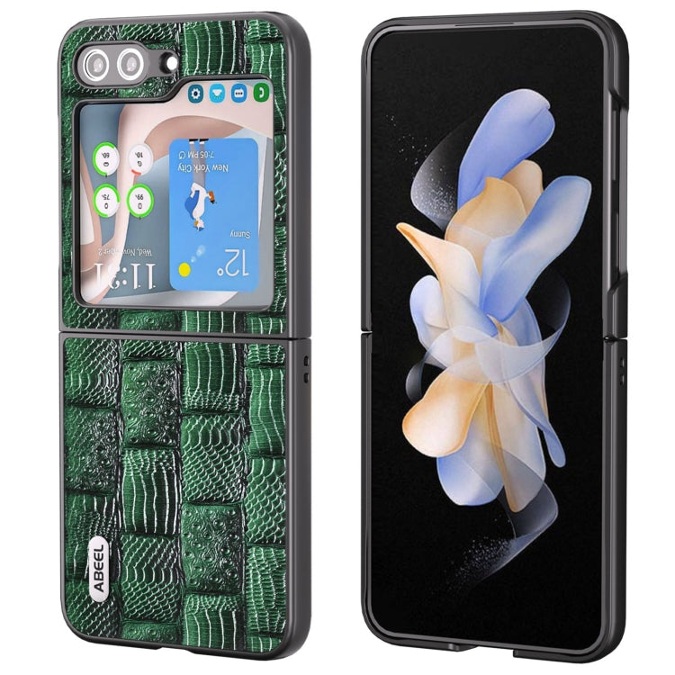 Custodia in vera pelle Mahjong per Samsung Galaxy Z Flip5