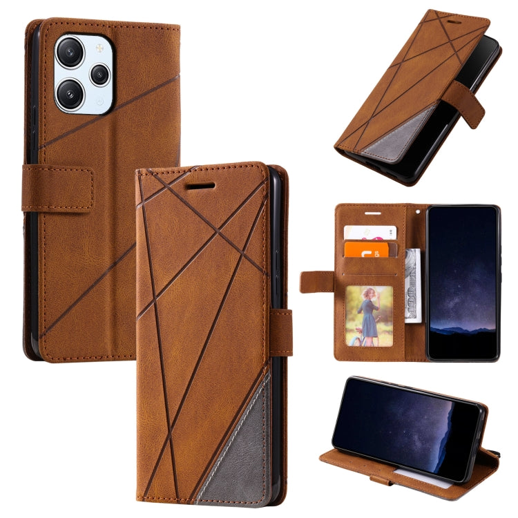 Custodia portafoglio in pelle flip per Redmi 12 4G