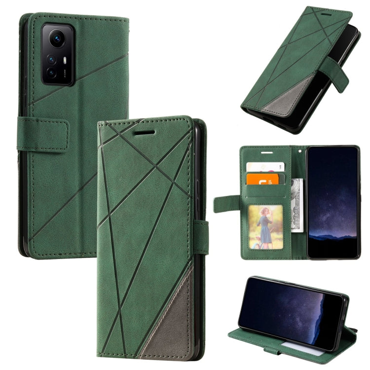 Custodia portafoglio in pelle flip per Redmi 12 4G
