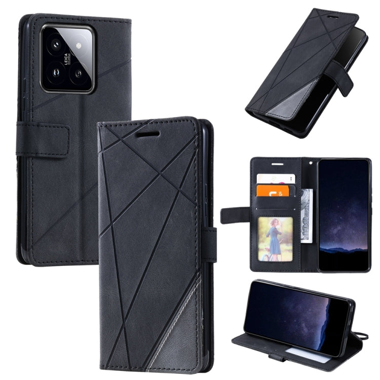 Custodia portafoglio in pelle flip per Xiaomi 14 Ultra