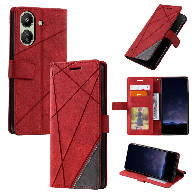 Custodia portafoglio in pelle flip per Xiaomi Redmi 13C