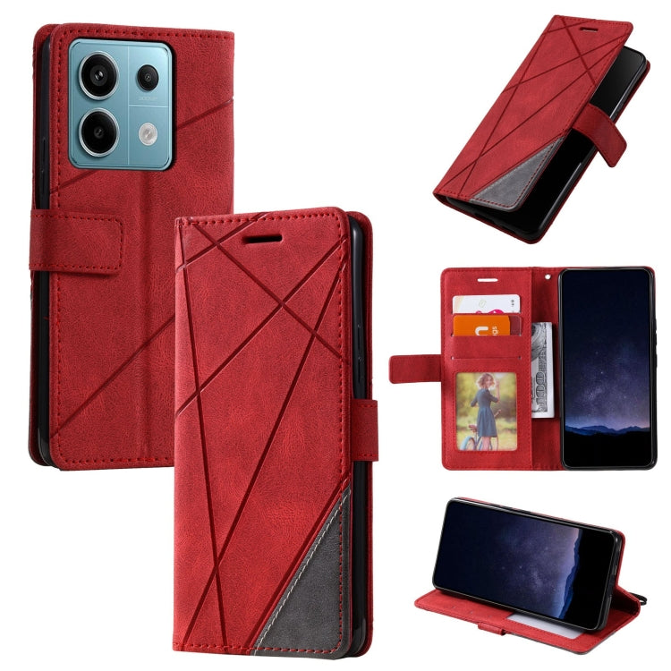 Custodia portafoglio in pelle flip per Xiaomi Redmi 13C