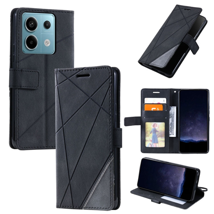 Custodia portafoglio in pelle flip per Xiaomi Redmi 13C