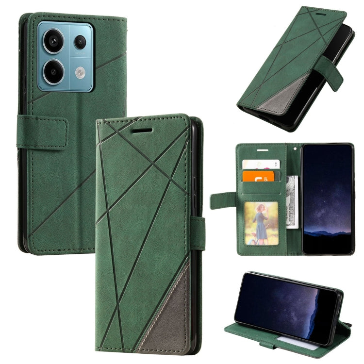 Custodia portafoglio in pelle flip per Xiaomi Redmi 13C