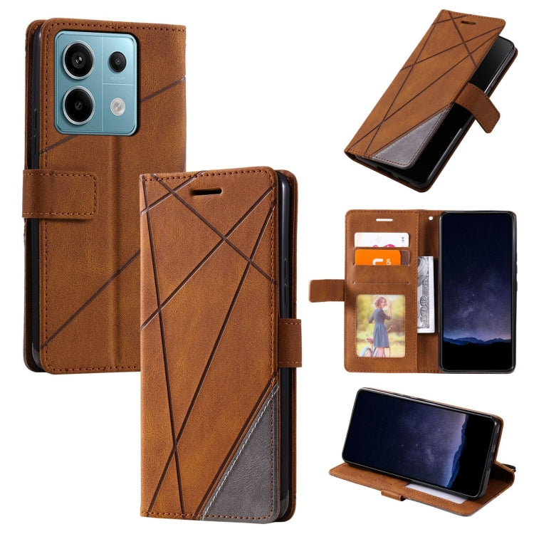 Custodia portafoglio in pelle flip per Xiaomi Redmi 13C