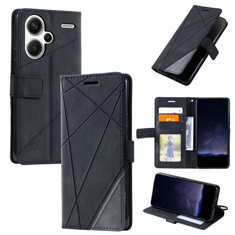 Custodia portafoglio in pelle flip per Xiaomi Redmi 13C