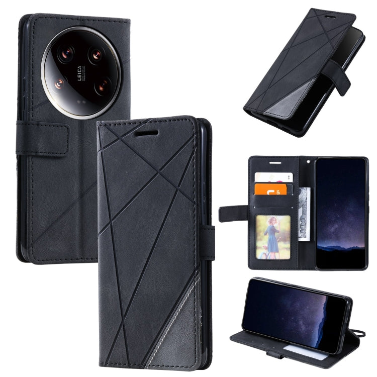 Custodia portafoglio in pelle flip per Xiaomi 14 Ultra