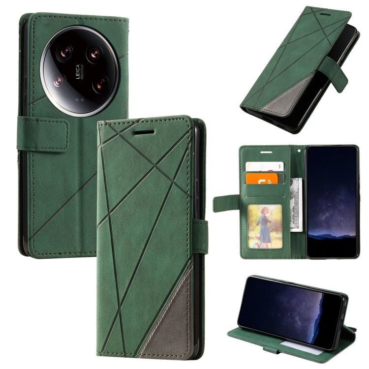 Custodia portafoglio in pelle flip per Xiaomi 14 Ultra