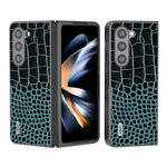 Custodia in pelle con motivo coccodrillo per Samsung Galaxy Z Fli