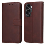 Custodia per telefono in pelle a conchiglia con struttura in vitello classico, For Honor Play 50 Plus, For Honor X6a, For Honor X50, For Honor X50i 5G