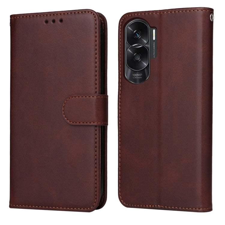 Custodia per telefono in pelle a conchiglia con struttura in vitello classico, For Honor Play 50 Plus, For Honor X6a, For Honor X50, For Honor X50i 5G