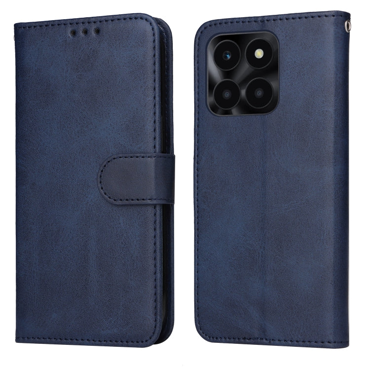 Custodia per telefono in pelle a conchiglia con struttura in vitello classico, For Honor Play 50 Plus, For Honor X6a, For Honor X50, For Honor X50i 5G
