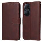 Custodia per telefono in pelle a conchiglia con struttura in vitello classico, For Honor Play 50 Plus, For Honor X6a, For Honor X50, For Honor X50i 5G