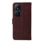 Custodia per telefono in pelle a conchiglia con struttura in vitello classico, For Honor Play 50 Plus, For Honor X6a, For Honor X50, For Honor X50i 5G