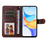 Custodia per telefono in pelle a conchiglia con struttura in vitello classico, For Honor Play 50 Plus, For Honor X6a, For Honor X50, For Honor X50i 5G