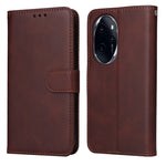 Custodia per telefono in pelle a conchiglia con struttura in vitello classico, For Honor 90 GT, For Honor 100 Pro, For Honor 100, For Honor X50i+