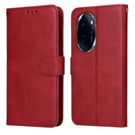 Custodia per telefono in pelle a conchiglia con struttura in vitello classico, For Honor 90 GT, For Honor 100 Pro, For Honor 100, For Honor X50i+