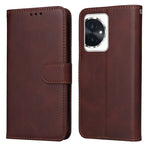 Custodia per telefono in pelle a conchiglia con struttura in vitello classico, For Honor 90 GT, For Honor 100 Pro, For Honor 100, For Honor X50i+