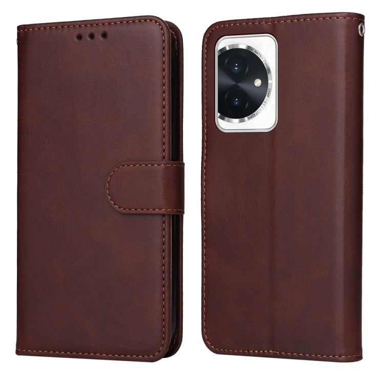 Custodia per telefono in pelle a conchiglia con struttura in vitello classico, For Honor 90 GT, For Honor 100 Pro, For Honor 100, For Honor X50i+