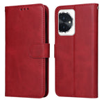 Custodia per telefono in pelle a conchiglia con struttura in vitello classico, For Honor 90 GT, For Honor 100 Pro, For Honor 100, For Honor X50i+