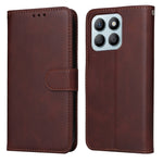 Custodia per telefono in pelle a conchiglia con struttura in vitello classico, For Honor 200 Pro, For Honor 200 Lite Global, For Honor Magic6 Pro, For Honor X8b