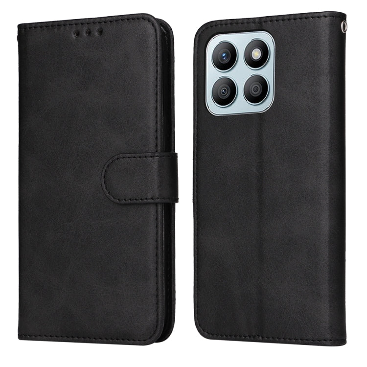 Custodia per telefono in pelle a conchiglia con struttura in vitello classico, For Honor 200 Pro, For Honor 200 Lite Global, For Honor Magic6 Pro, For Honor X8b