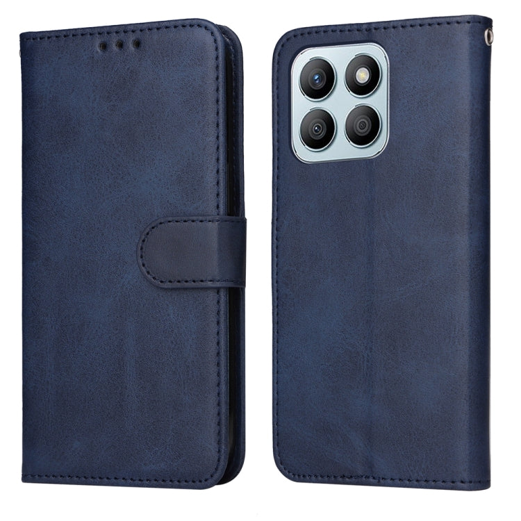 Custodia per telefono in pelle a conchiglia con struttura in vitello classico, For Honor 200 Pro, For Honor 200 Lite Global, For Honor Magic6 Pro, For Honor X8b