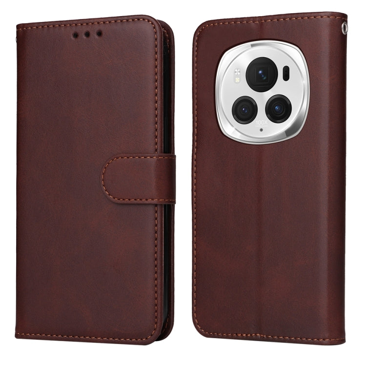 Custodia per telefono in pelle a conchiglia con struttura in vitello classico, For Honor 200 Pro, For Honor 200 Lite Global, For Honor Magic6 Pro, For Honor X8b