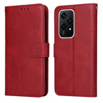 Custodia per telefono in pelle a conchiglia con struttura in vitello classico, For Honor 200 Pro, For Honor 200 Lite Global, For Honor Magic6 Pro, For Honor X8b