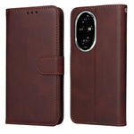 Custodia per telefono in pelle a conchiglia con struttura in vitello classico, For Honor 200 Pro, For Honor 200 Lite Global, For Honor Magic6 Pro, For Honor X8b