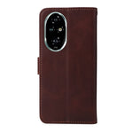 Custodia per telefono in pelle a conchiglia con struttura in vitello classico, For Honor 200 Pro, For Honor 200 Lite Global, For Honor Magic6 Pro, For Honor X8b