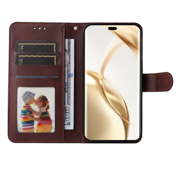 Custodia per telefono in pelle a conchiglia con struttura in vitello classico, For Honor 200 Pro, For Honor 200 Lite Global, For Honor Magic6 Pro, For Honor X8b