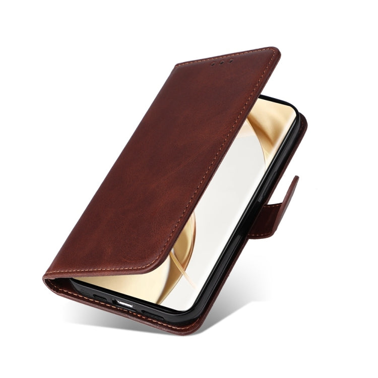 Custodia per telefono in pelle a conchiglia con struttura in vitello classico, For Honor 200 Pro, For Honor 200 Lite Global, For Honor Magic6 Pro, For Honor X8b
