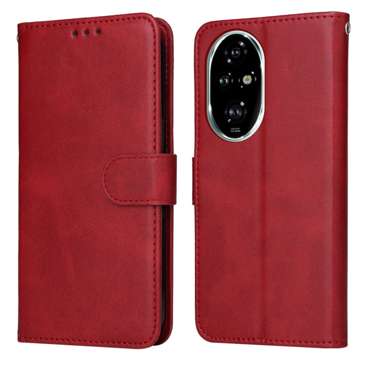 Custodia per telefono in pelle a conchiglia con struttura in vitello classico, For Honor 200 Pro, For Honor 200 Lite Global, For Honor Magic6 Pro, For Honor X8b