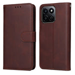 Custodia per telefono in pelle a conchiglia con struttura in vitello classico, For Honor Magic7, For Honor X60i, For Honor Play 60 Plus, For Honor 200
