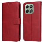 Custodia per telefono in pelle a conchiglia con struttura in vitello classico, For Honor X5c Plus, For Honor X70 5G, For Honor X6b 4G / X6c 4G / X5b / X5b Plus, For Honor Play 60