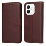 Custodia per telefono in pelle a conchiglia con struttura in vitello classico, For Honor Magic7, For Honor X60i, For Honor Play 60 Plus, For Honor 200