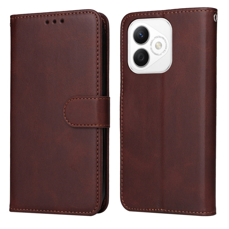 Custodia per telefono in pelle a conchiglia con struttura in vitello classico, For Honor Magic7, For Honor X60i, For Honor Play 60 Plus, For Honor 200