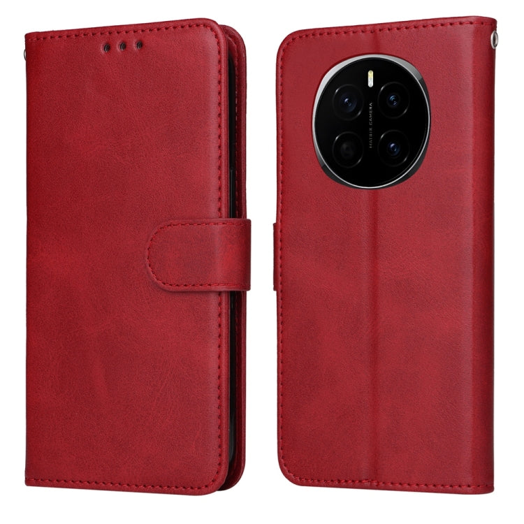 Custodia per telefono in pelle a conchiglia con struttura in vitello classico, For Honor Magic7, For Honor X60i, For Honor Play 60 Plus, For Honor 200
