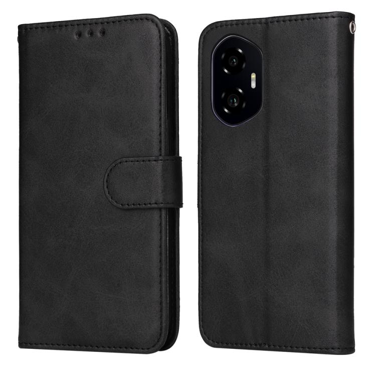 Custodia per telefono in pelle a conchiglia con struttura in vitello classico, For Honor 300 Pro, For Honor 300, For Honor X9c / Magic7 Lite, For Honor Magic7 Pro