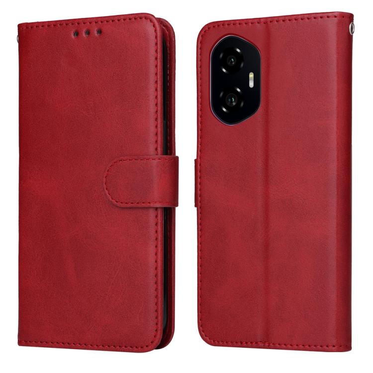 Custodia per telefono in pelle a conchiglia con struttura in vitello classico, For Honor 300 Pro, For Honor 300, For Honor X9c / Magic7 Lite, For Honor Magic7 Pro