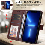 Custodia per telefono in pelle a conchiglia con struttura in vitello classico, For Honor 300 Pro, For Honor 300, For Honor X9c / Magic7 Lite, For Honor Magic7 Pro